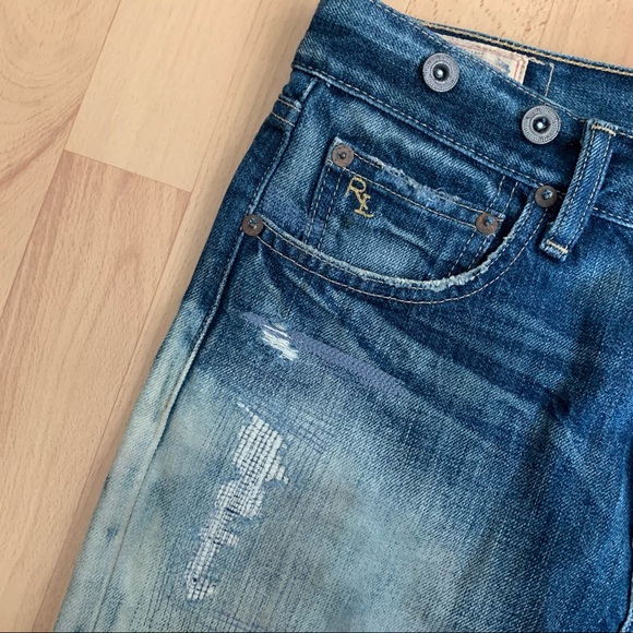 POLO RALPH LAUREN DISTRESSED VINTAGE STYLE SKIRT - Picture 2 of 14